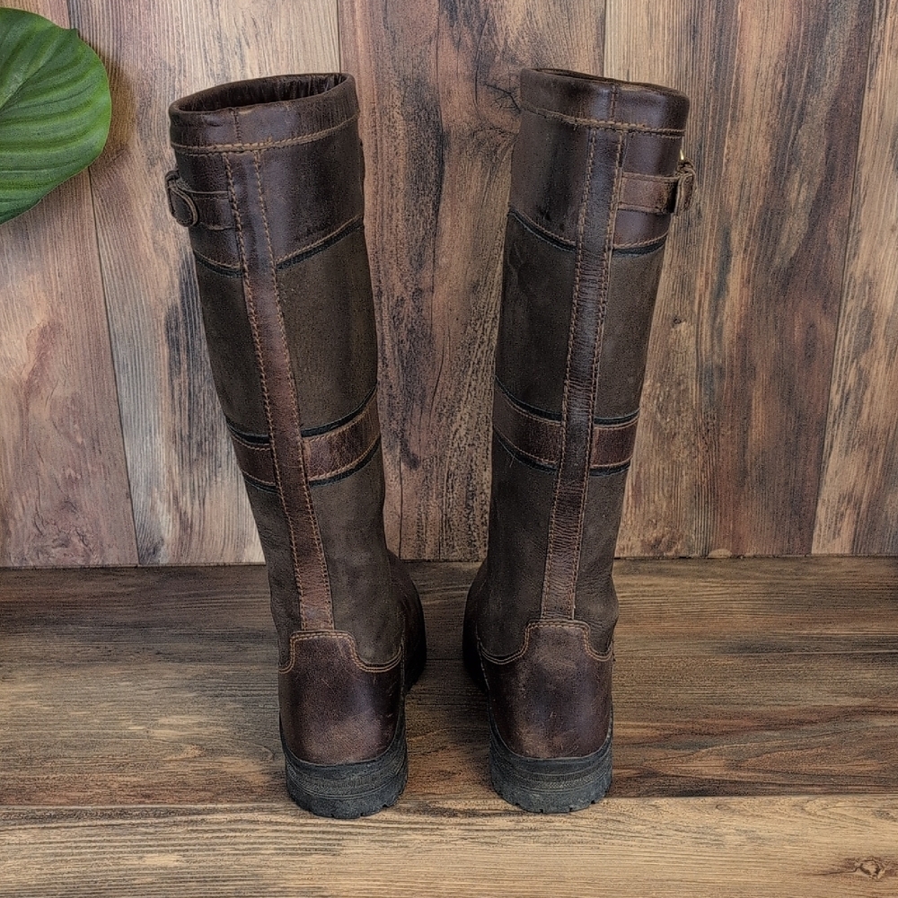 Mountain Horse Devonshire Tall Brown Leather Riding Equestrian Boots 9.5 - Picture 5 of 14